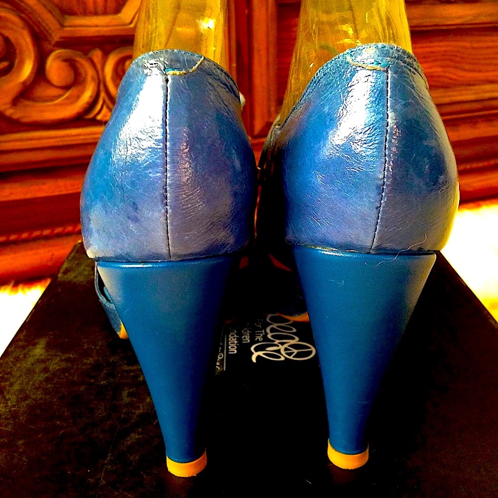Vintage Jeffrey Campbell lace up pumps